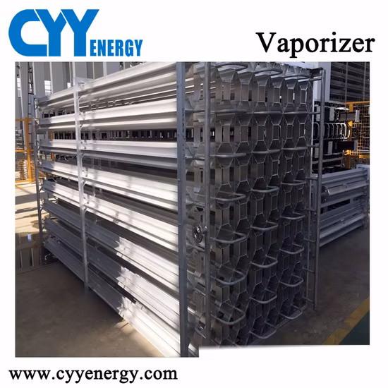 Vaporizzatore di gas ambiente ad alta pressione di ossigeno liquido azoto GPL GNL